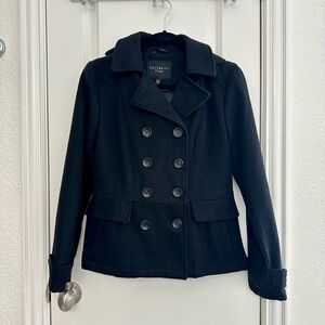 Celebrity Pink Women's Classic Black Peacoat